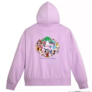 (1X) Disney UNISEX Mickey Mouse Zip Hoodie for Women Disney100 Sweater Pullover